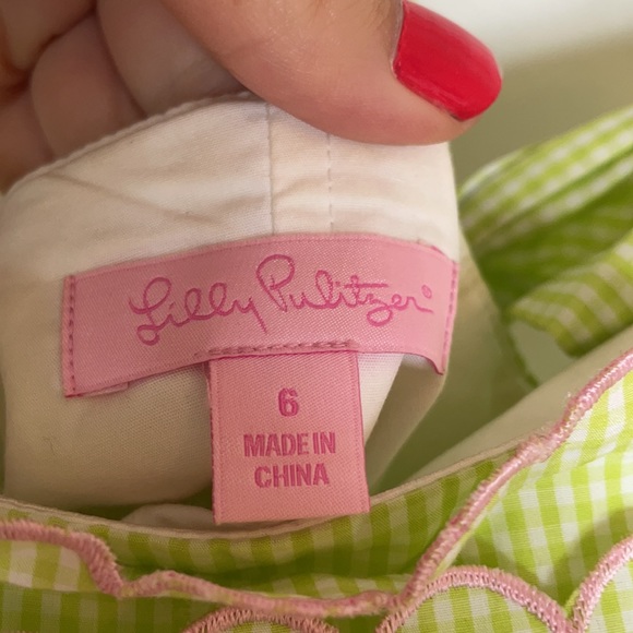 Lilly Pulitzer Green Franco Dress. Sz. 6 - Picture 5 of 5
